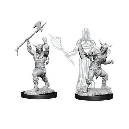 DUNGEONS AND DRAGONS NOLZUR'S HUMAN BARBARIAN 2X MINIATURE