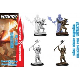 DUNGEONS AND DRAGONS NOLZUR'S HUMAN BARBARIAN 2X MINIATURE WIZKIDS