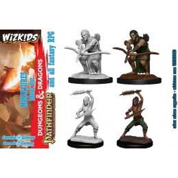 DUNGEONS AND DRAGONS NOLZUR'S WILDHUNT SHIFTER RANGER 2X MINIATURE WIZKIDS