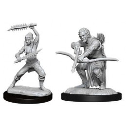 DUNGEONS AND DRAGONS NOLZUR'S WILDHUNT SHIFTER RANGER 2X MINIATURE WIZKIDS