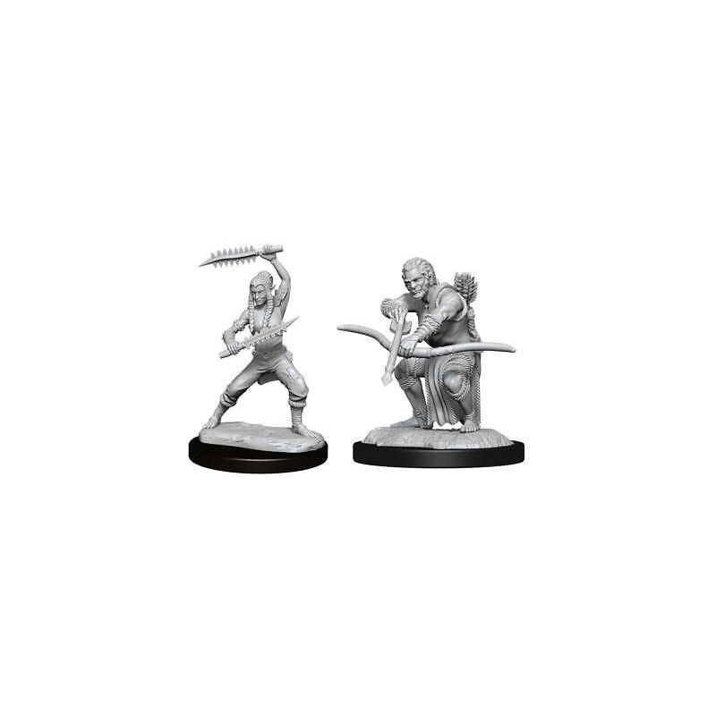 DUNGEONS AND DRAGONS NOLZUR'S WILDHUNT SHIFTER RANGER 2X MINIATURE WIZKIDS