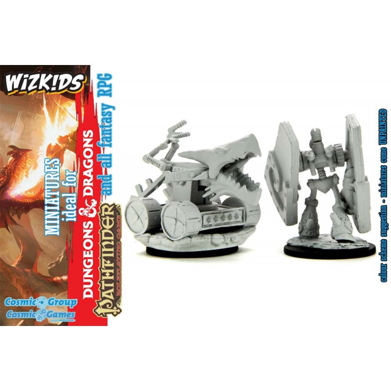 DUNGEONS AND DRAGONS NOLZUR'S STONE DEFENDER AND OAKEN BOLTER 2X MINIATURE WIZKIDS