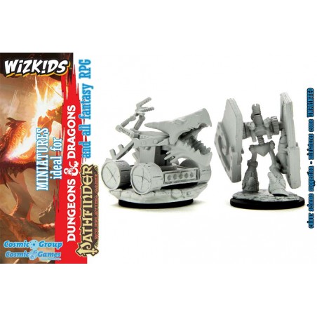 DUNGEONS AND DRAGONS NOLZUR'S STONE DEFENDER AND OAKEN BOLTER 2X MINIATURE