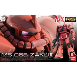 BANDAI REAL GRADE RG MS-06S ZAKU GUNDAM 1/144 MODEL KIT FIGURE