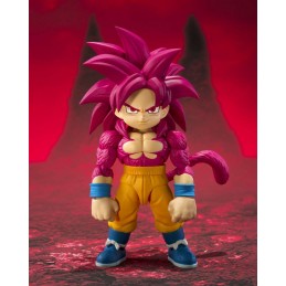 BANDAI DRAGON BALL DAIMA SUPER SAIYAN 4 GOKU MINI S.H. FIGUARTS PVC ACTION FIGURE