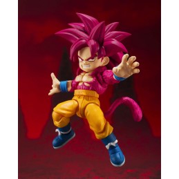 BANDAI DRAGON BALL DAIMA SUPER SAIYAN 4 GOKU MINI S.H. FIGUARTS PVC ACTION FIGURE