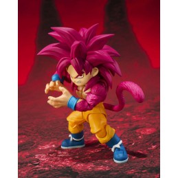 BANDAI DRAGON BALL DAIMA SUPER SAIYAN 4 GOKU MINI S.H. FIGUARTS PVC ACTION FIGURE