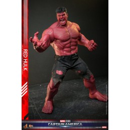 HOT TOYS CAPTAIN AMERICA BRAVE NEW WORLD RED HULK MOVIE MASTERPIECE 1/6 47CM ACTION FIGURE