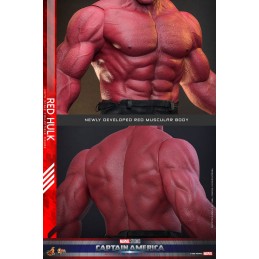 HOT TOYS CAPTAIN AMERICA BRAVE NEW WORLD RED HULK MOVIE MASTERPIECE 1/6 47CM ACTION FIGURE