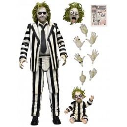 BEETLEJUICE BEETLEJUICE ULTIMATE STRIPED SUIT BETTLEJUICE ACTION FIGURE NECA