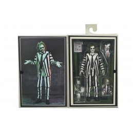 BEETLEJUICE BEETLEJUICE ULTIMATE STRIPED SUIT BETTLEJUICE ACTION FIGURE NECA