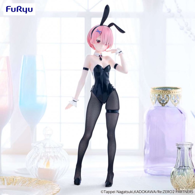 FURYU RE ZERO RAM BICOLOR BICUTE BUNNIES PVC FIGURE STATUE