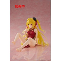 TAITO TO LOVE RU DARKNESS DESKTOP CUTE GOLDEN DARKNESS CHINESE DRESS STATUE FIGURE