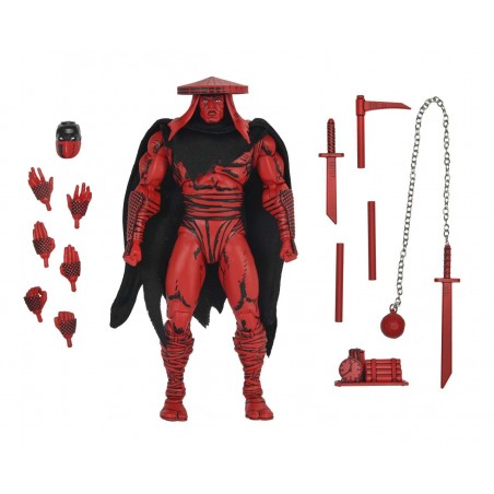 TMNT NINJA TURTLES MIRAGE COMICS VERSION RED & BLACK FOOT ASSASSIN ACTION FIGURE