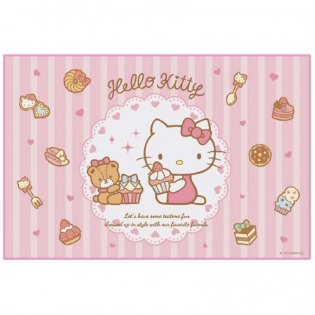 HELLO KITTY SWEETY PINK PICNIC TABLECLOTH MAT 90X60CM