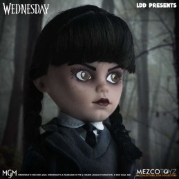 MEZCO TOYS LIVING DEAD DOLLS LDD WEDNESDAY NEVERMORE ACADEMY UNIFORM VERSION 25CM ACTION FIGURE