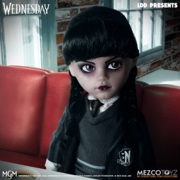 MEZCO TOYS LIVING DEAD DOLLS LDD WEDNESDAY NEVERMORE ACADEMY UNIFORM VERSION 25CM ACTION FIGURE