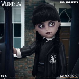 MEZCO TOYS LIVING DEAD DOLLS LDD WEDNESDAY NEVERMORE ACADEMY UNIFORM VERSION 25CM ACTION FIGURE