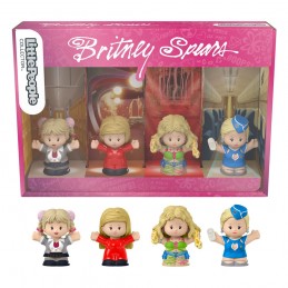 BRITNEY SPEARS LITTLE PEOPLE COLLECTOR 4-PACK MINI FIGURE MATTEL