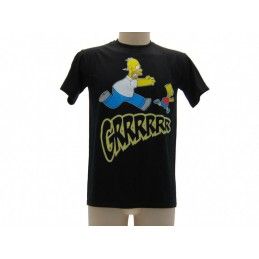 MAGLIA T SHIRT THE SIMPSONS HOMER BART GRRRR NERA