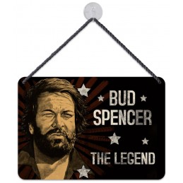 Blechwaren Fabrik Braunschweig BUD SPENCER THE LEGEND METAL TIN SIGN 17X12CM