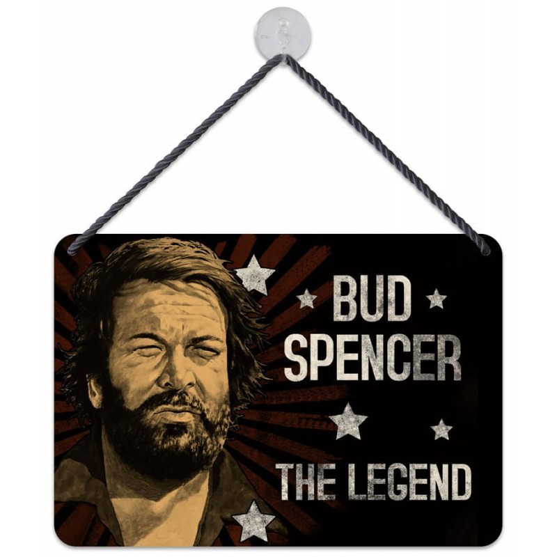 Blechwaren Fabrik Braunschweig BUD SPENCER THE LEGEND METAL TIN SIGN 17X12CM