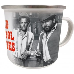 Blechwaren Fabrik Braunschweig BUD SPENCER AND TERENCE HILL OLD SCHOOL HEROES ENAMEL METAL MUG 500ML