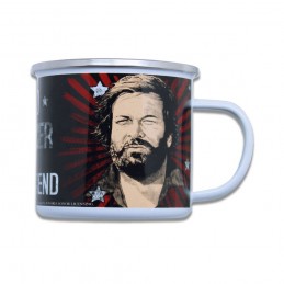 BUD SPENCER THE LEGEND TAZZA IN METALLO SMALTATO 500ML  Blechwaren Fabrik Braunschweig