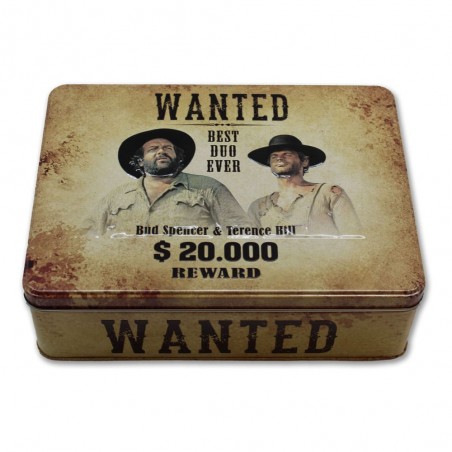 BUD SPENCER AND TERENCE HILL WANTED METAL TIN BOX