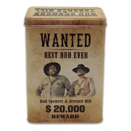 BUD SPENCER AND TERENCE HILL WANTED METAL TIN BOX SCATOLA  Blechwaren Fabrik Braunschweig