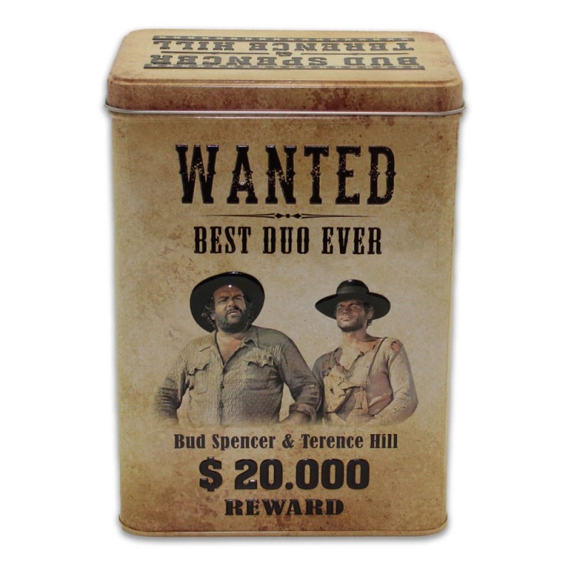 BUD SPENCER AND TERENCE HILL WANTED METAL TIN BOX SCATOLA  Blechwaren Fabrik Braunschweig