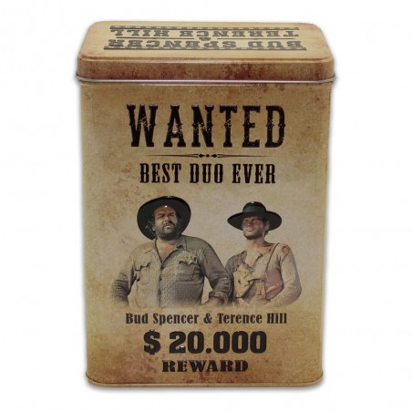 BUD SPENCER AND TERENCE HILL WANTED METAL TIN BOX SCATOLA