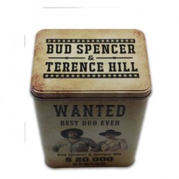 BUD SPENCER AND TERENCE HILL WANTED METAL TIN BOX SCATOLA  Blechwaren Fabrik Braunschweig