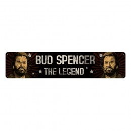 Blechwaren Fabrik Braunschweig BUD SPENCER THE LEGEND METAL TIN SIGN 46X10CM