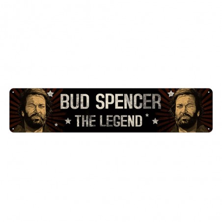 BUD SPENCER THE LEGEND METAL TIN SIGN 46X10CM