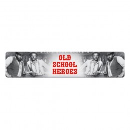 Blechwaren Fabrik Braunschweig BUD SPENCER AND TERENCE HILL OLD SCHOOL HEROES METAL TIN SIGN 46X10CM