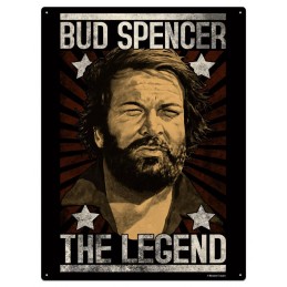 BUD SPENCER THE LEGEND TARGA METALLO 30X20CM  Blechwaren Fabrik Braunschweig