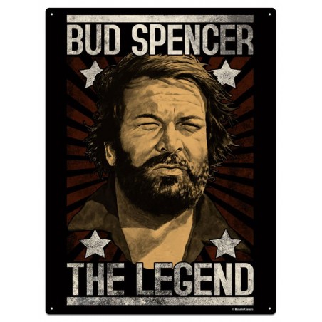 BUD SPENCER THE LEGEND METAL TIN SIGN 30X20CM