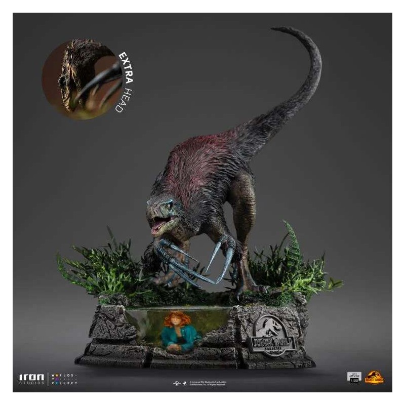 JURASSIC WORLD THERIZINOSAURUS DEMI ART SCALE 1/20 STATUA FIGURE IRON STUDIOS