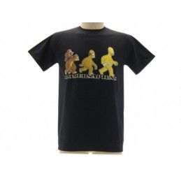 MAGLIA T SHIRT THE SIMPSONS HOMER SAPIENS NERA