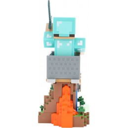 MINECRAFT CABLE GUY STEVE IN DIAMOND ARMOR STATUA 21CM FIGURE EXQUISITE GAMING