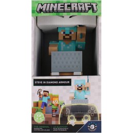 MINECRAFT CABLE GUY STEVE IN DIAMOND ARMOR STATUA 21CM FIGURE EXQUISITE GAMING