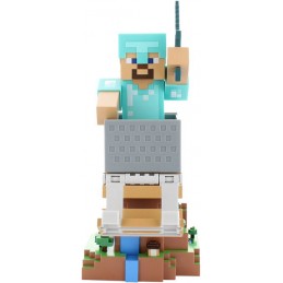 MINECRAFT CABLE GUY STEVE IN DIAMOND ARMOR STATUA 21CM FIGURE EXQUISITE GAMING