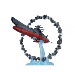 MEGAHOUSE COSMO FLEET SPACE BATTLESHIP YAMATO 2022 WARRIOR W/ASTEROID REPLICA STATUE