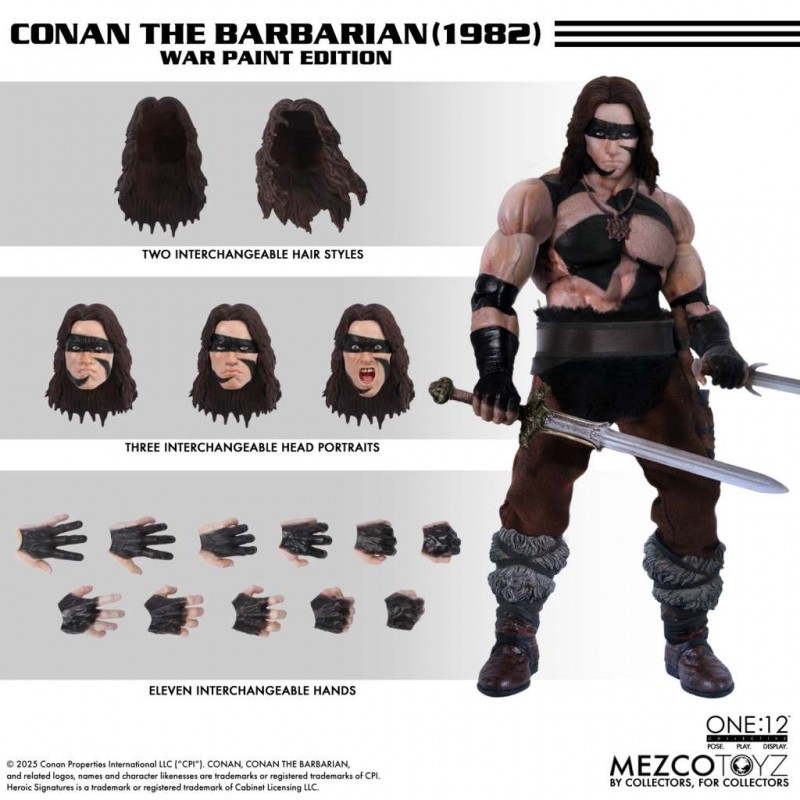 CONAN THE BARBARIAN 1982 WAR PAINT EDITION ONE:12 ACTION FIGURE MEZCO TOYS