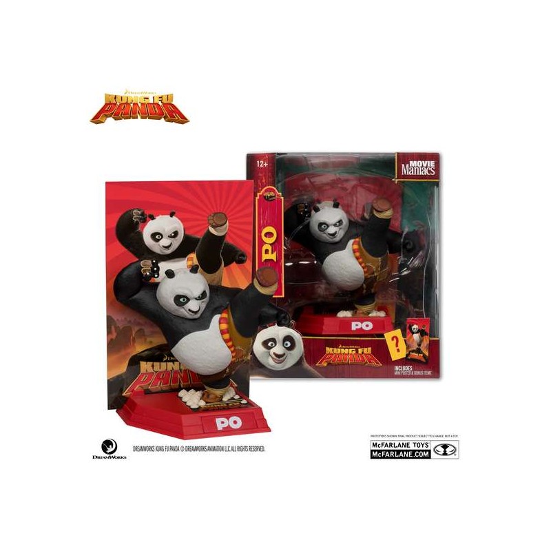 KUNG FU PANDA PO MOVIE MANIACS ACTION FIGURE MC FARLANE