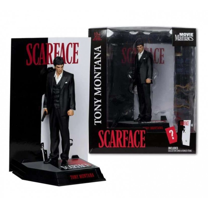 MC FARLANE SCARFACE TONY MONTANA MOVIE MANIACS PVC FIGURE