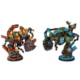 ARCHON STUDIO DUNGEONS AND LASERS RUNIC GOLEMS ETERNAL GUARDIANS 2X MINIATURES FIGURES