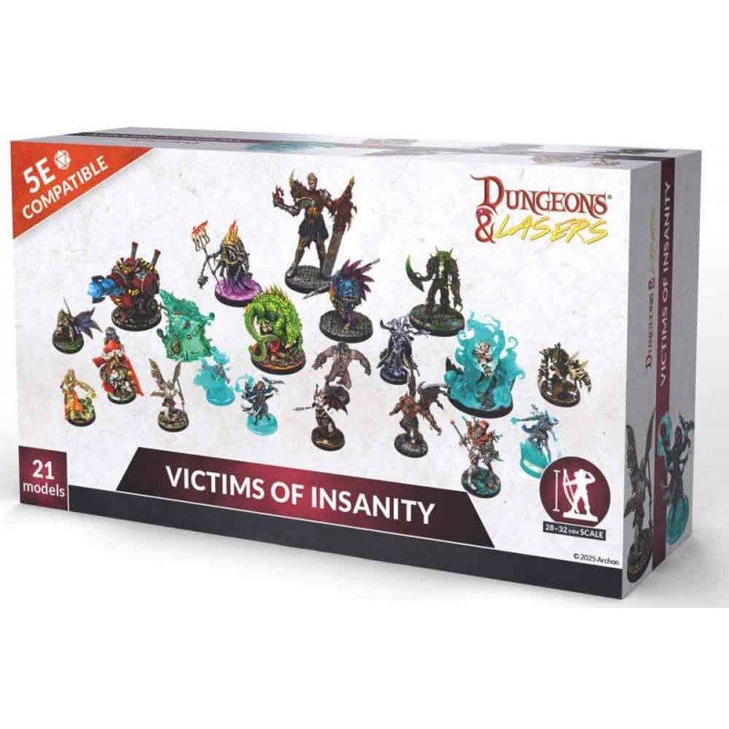 DUNGEONS AND LASERS VICTIMS OF INSANITY 21 MODELS MINIATURES FIGURES ARCHON STUDIO