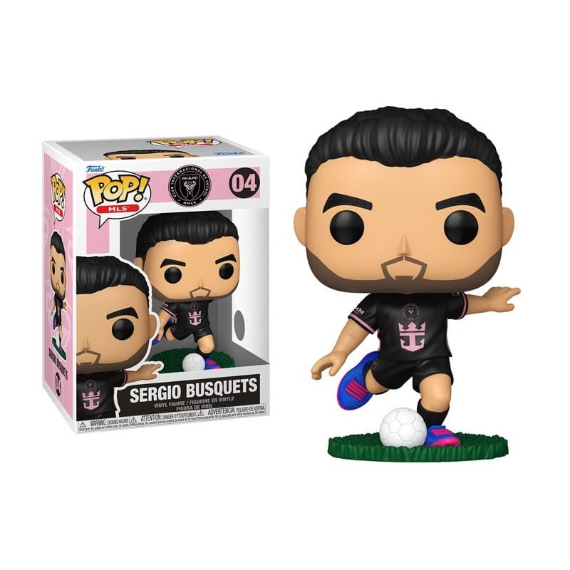 FUNKO FUNKO POP! SERGIO BUSQUETS MLS INTER MIAMI PVC BOBBLE HEAD FIGURE